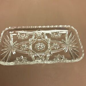 Vintage Glass Serving Dush